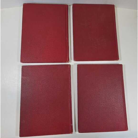 Book Trails Set 1928 Child Development Red Embossed Cover Colorful Illustrations - Picture 2 of 16